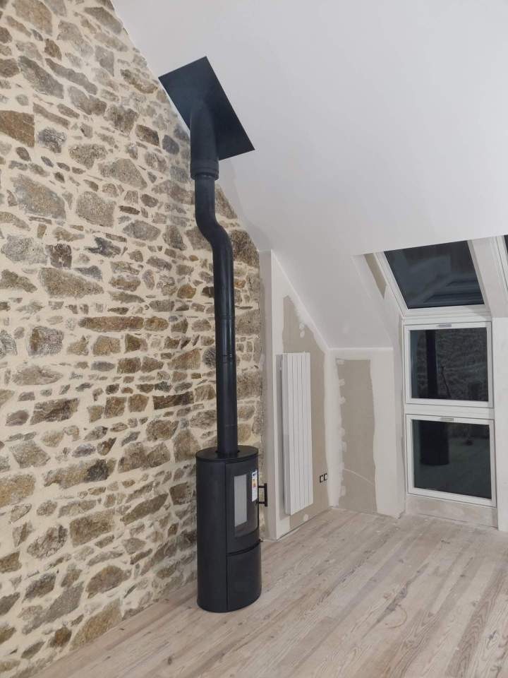 pose de poêle Thiers