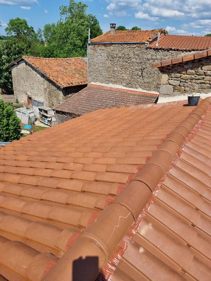 Pose de tuiles Thiers