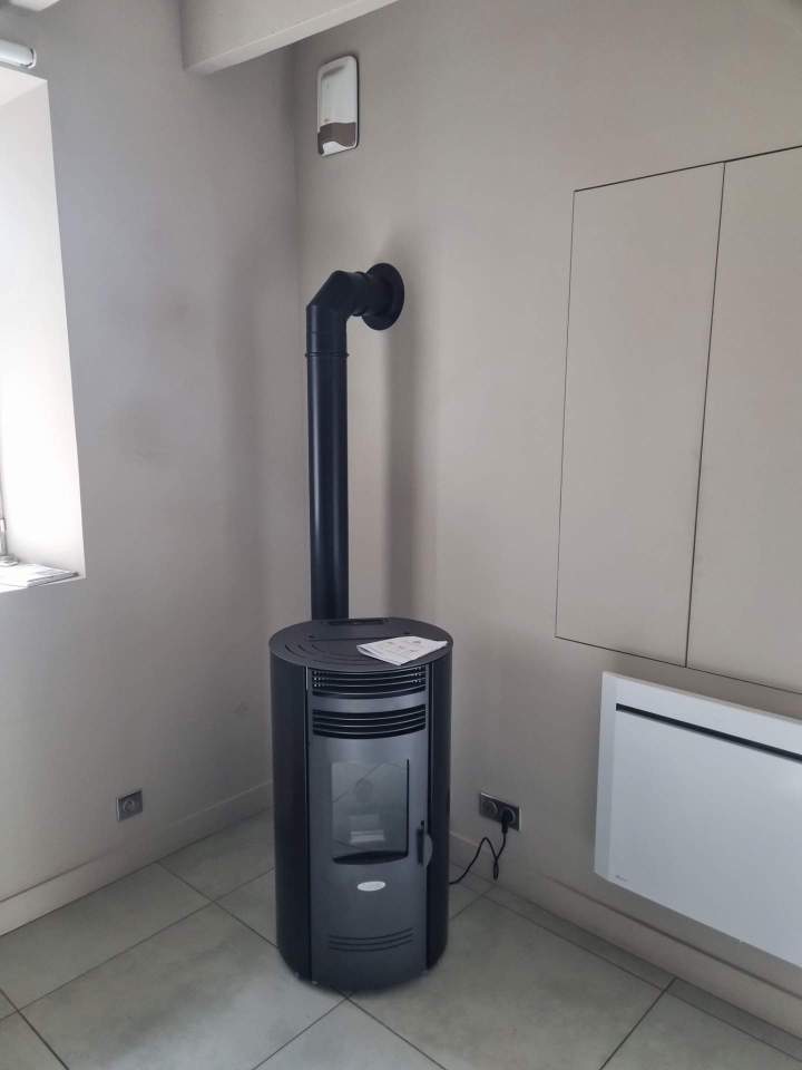 pose de poêle Thiers