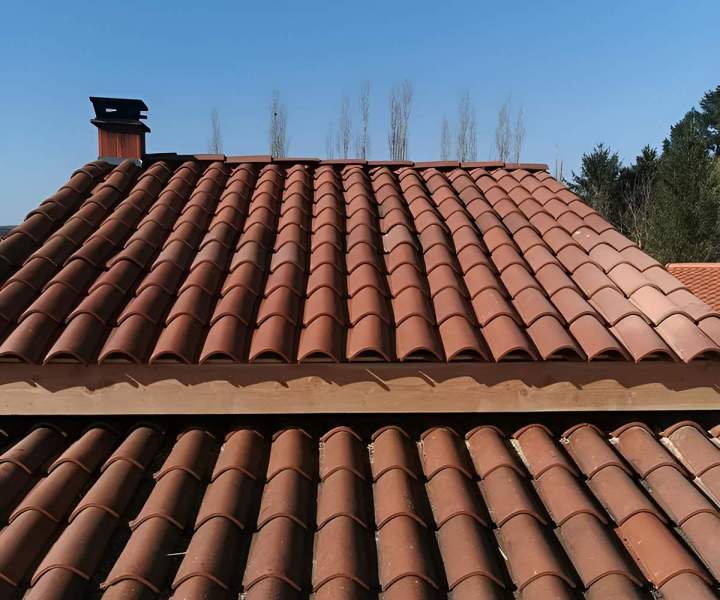 Remplacement de tuiles cassées ou endommagées.